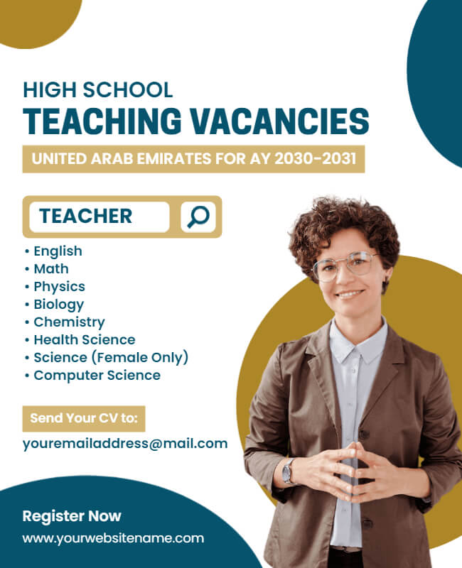 Teacher Recruitment Poster