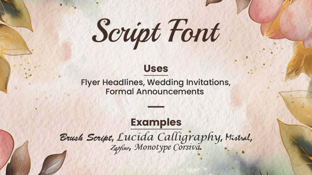 Script Fonts