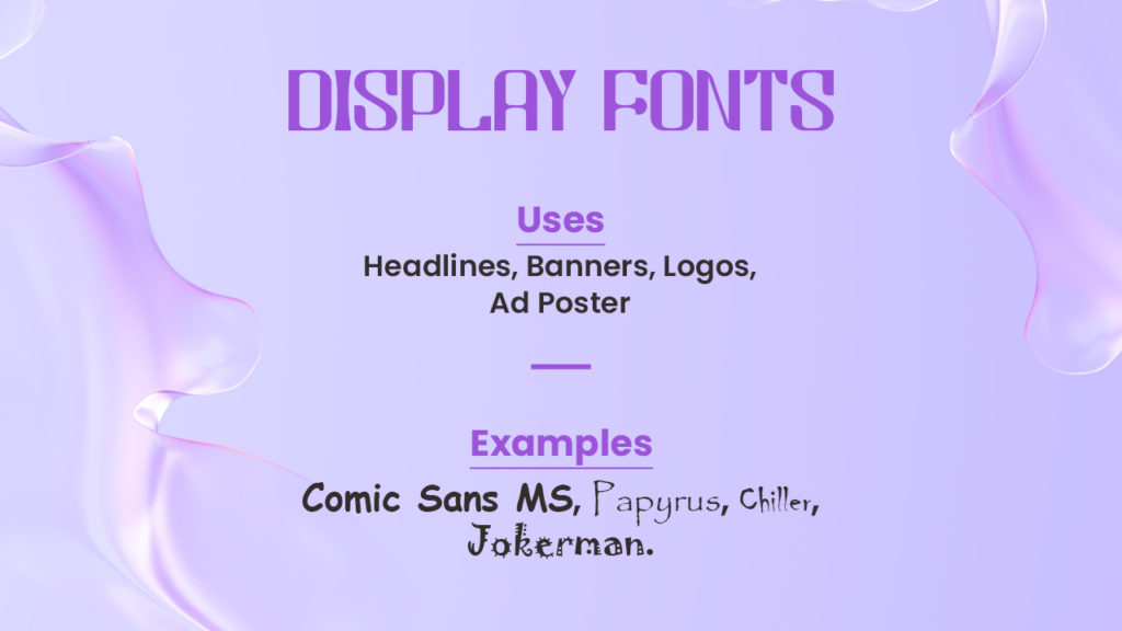 Display Fonts