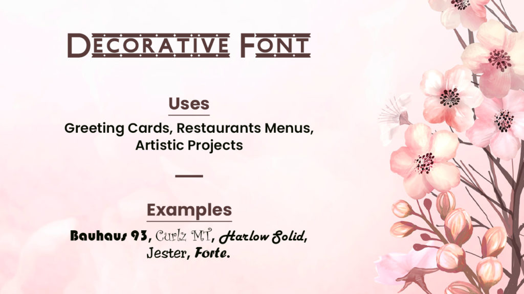 Decorative Fonts