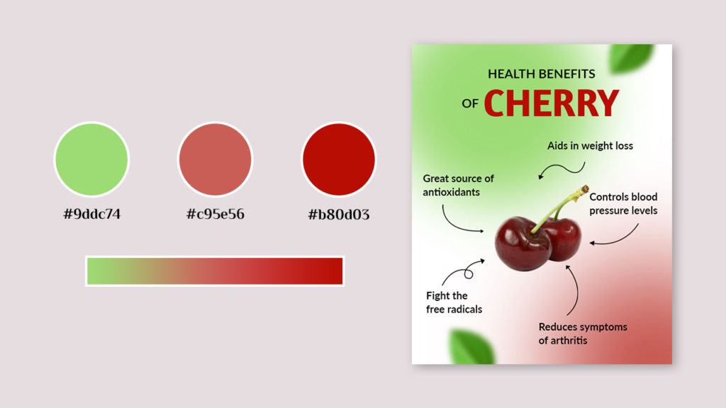 Cherry shades colors
