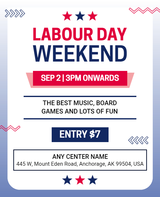Labor Day Countdown Flyer