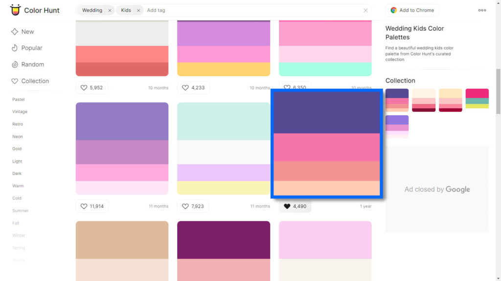 Select Color Palettes