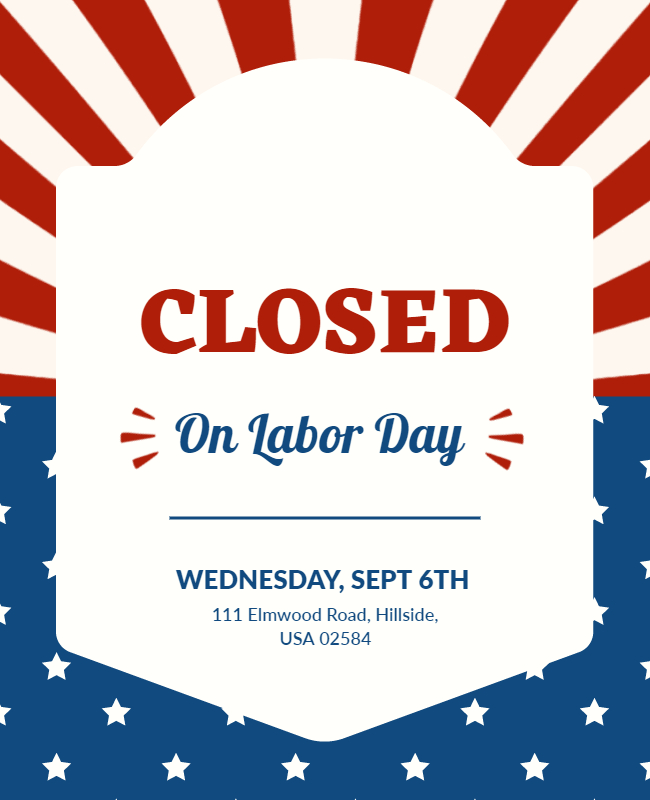 closed for labor day flyer templates