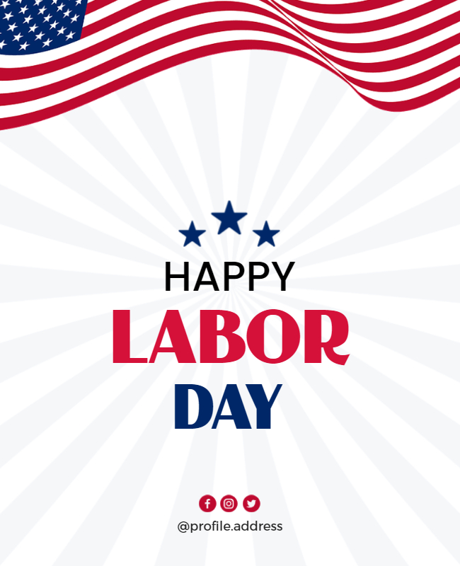 Happy Labor Day Flyer Template