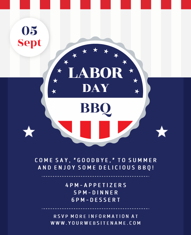 labor day BBQ  flyer templates