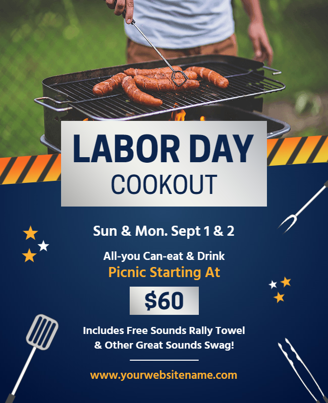 labor day cookout flyer 