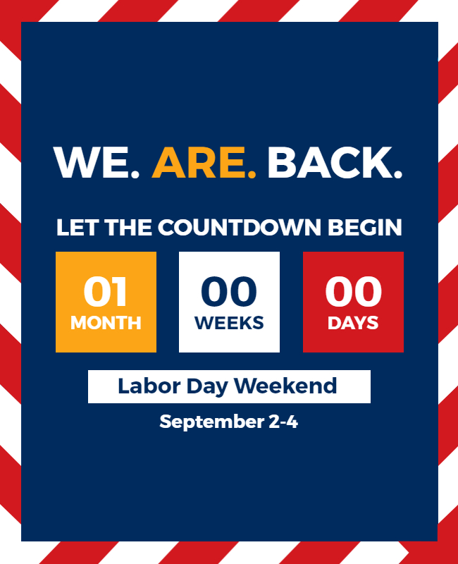 labor day countdown flyer