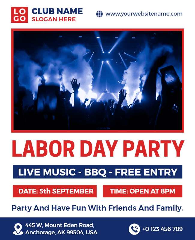 Labor Day Club Flyer