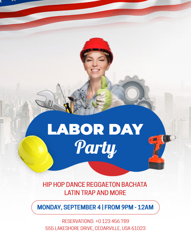 Labor Day Party Flyer