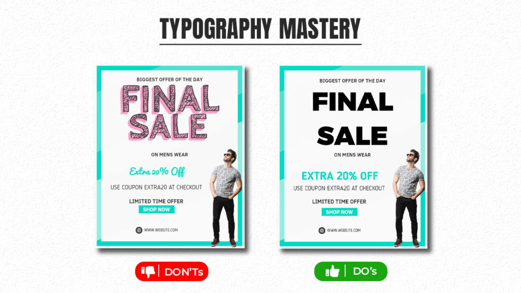 Typography in flyer
