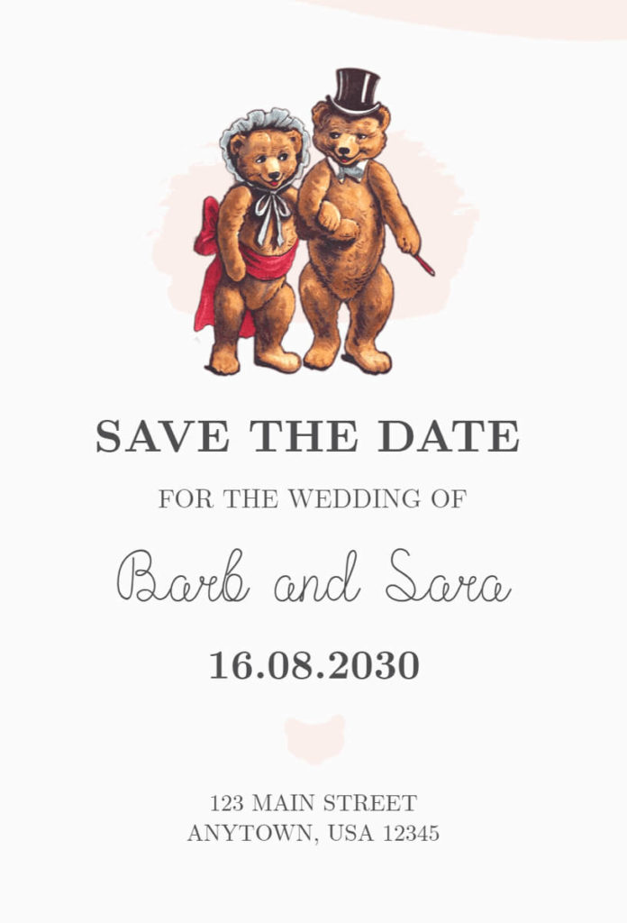 Cute Save The Date Invitation
