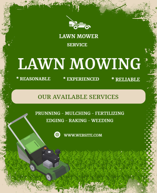 Lawn care service flyer
