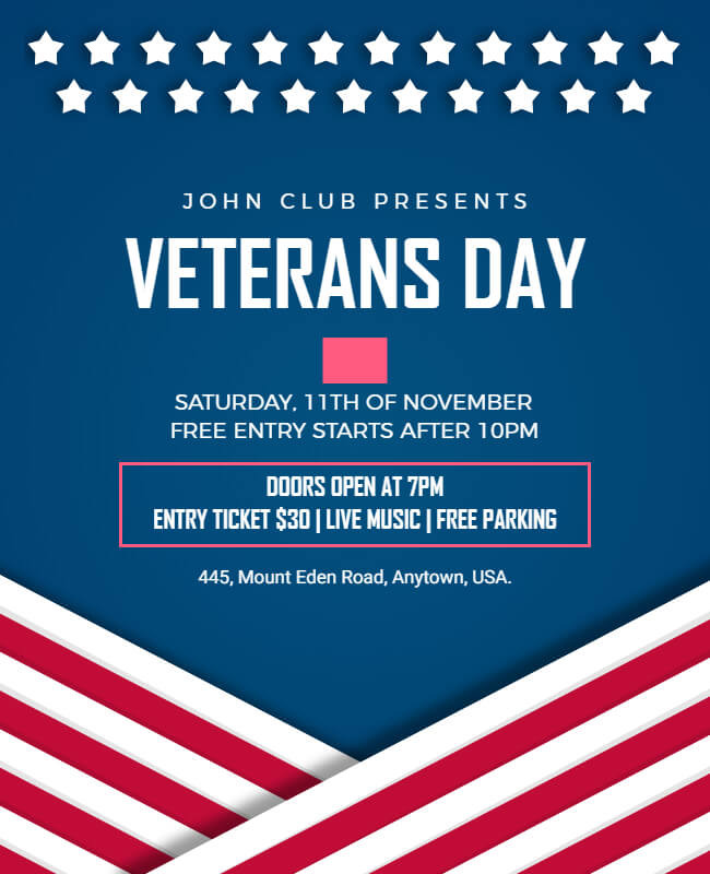 Event Veterans Day Poster