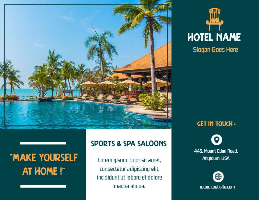 hotel brochure template