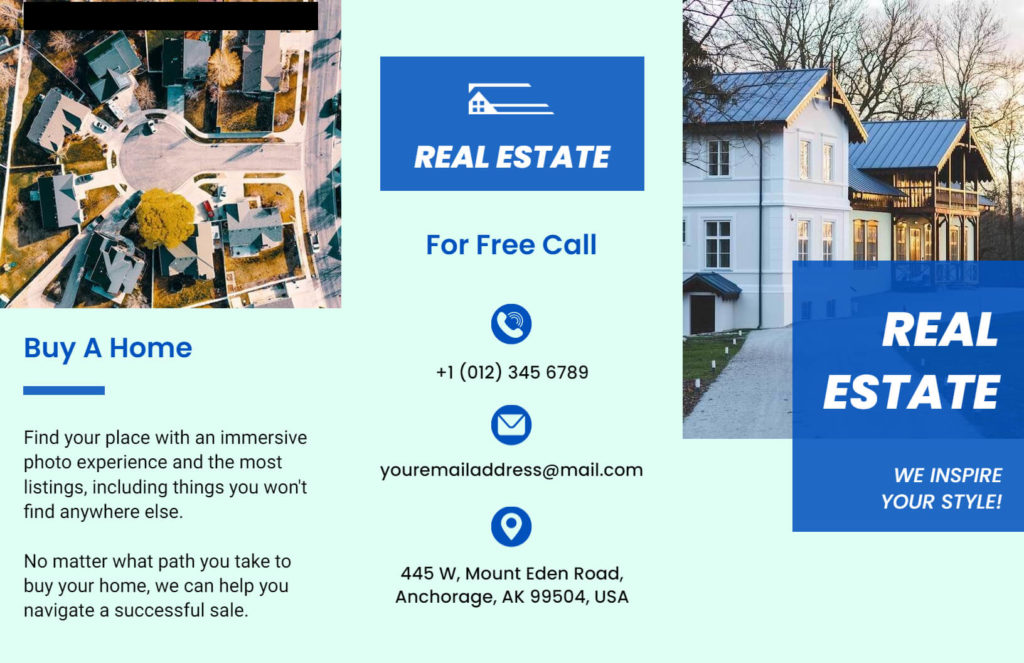 real estate brochure template