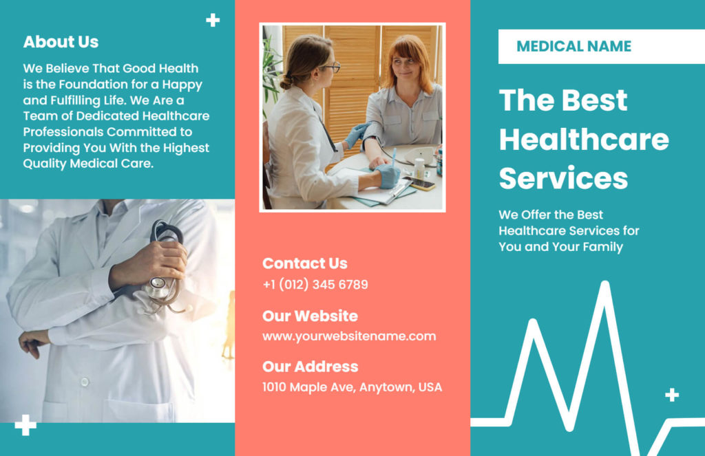 medical brochure template