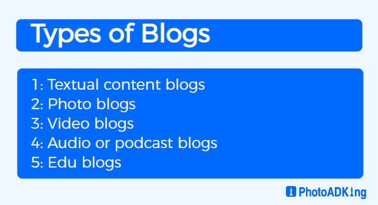 types of blogs