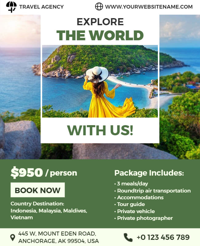 travel agency flyer