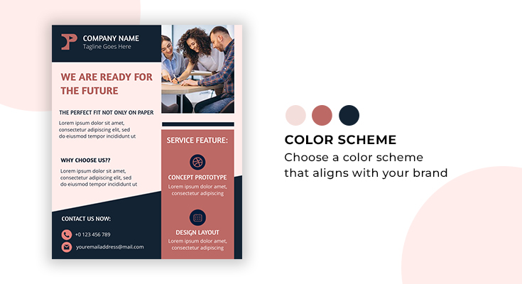 business flyer color scheme