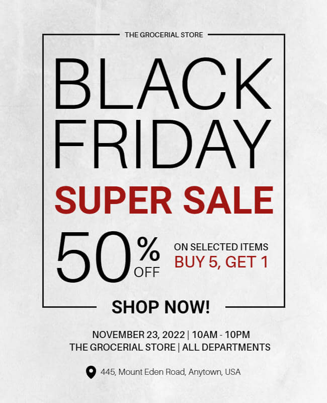 Best Discount Black Friday Poster