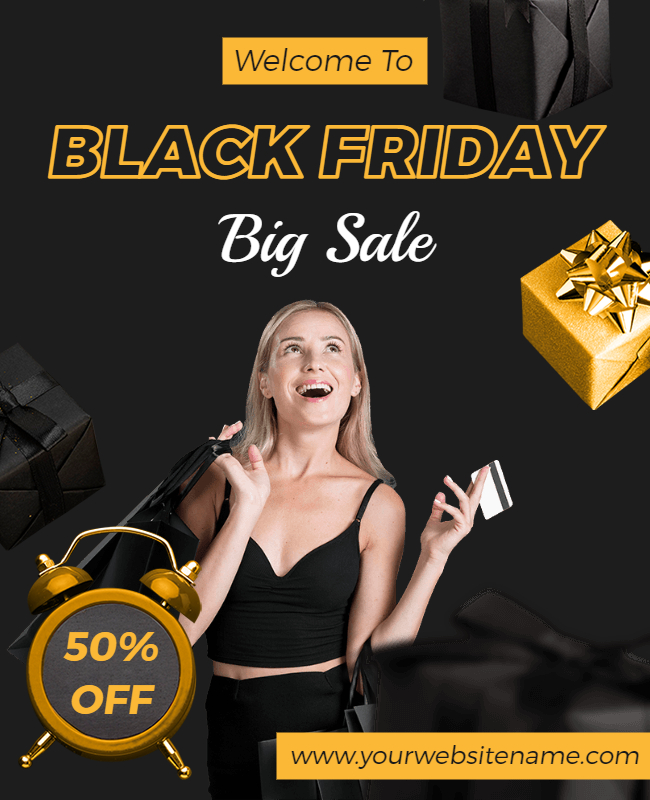 Unique Black Friday Sales Flyer