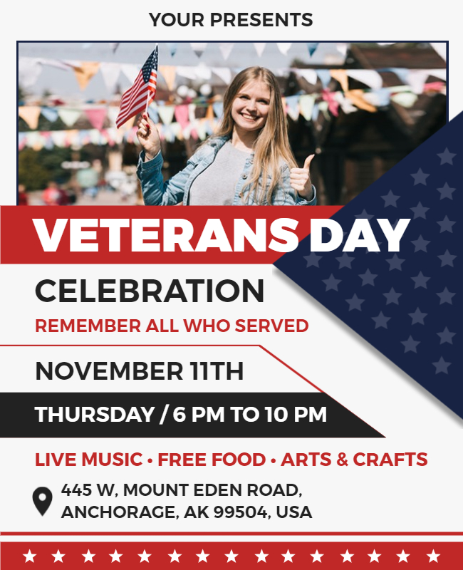 Celebration Veterans Day Flyer