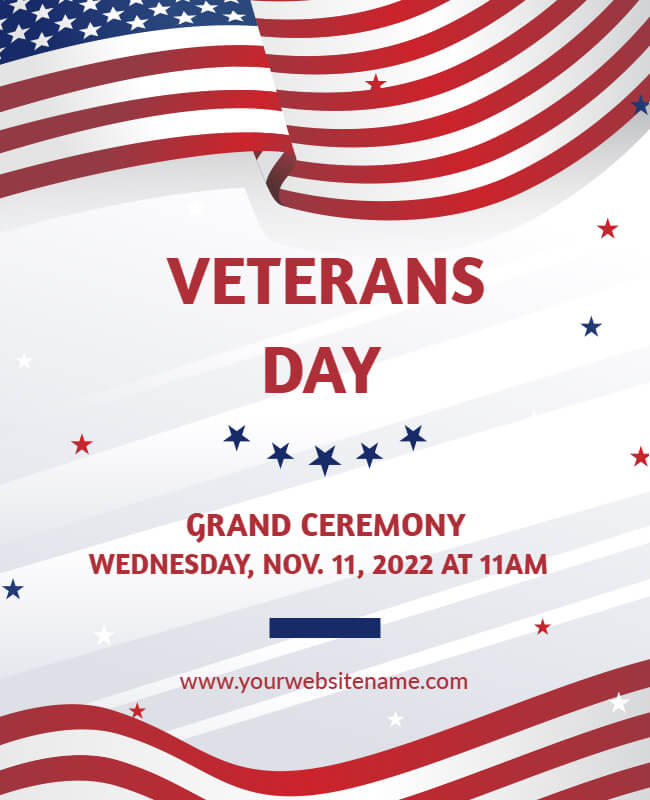 Ceremony Veterans Day Poster