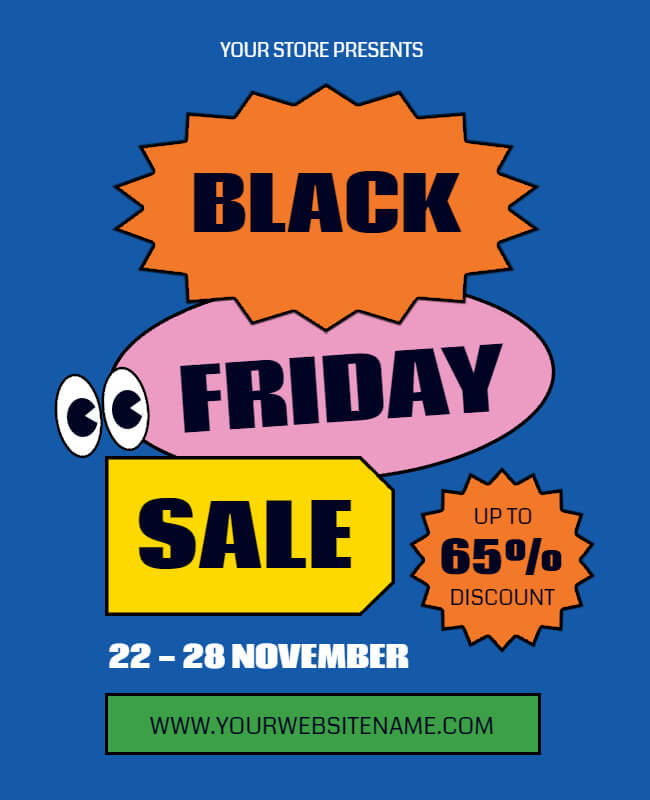 Colorful Black Friday Poster