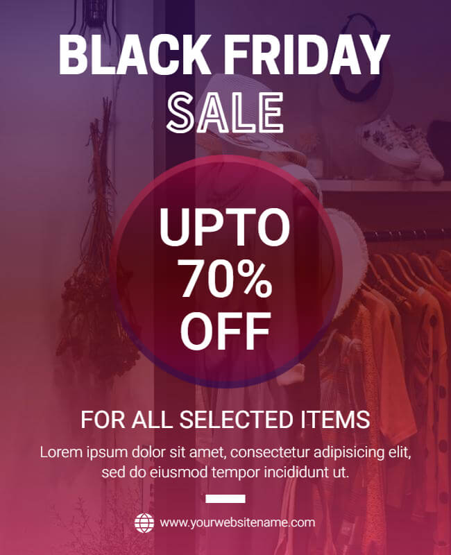 Discount Black Friday Poster