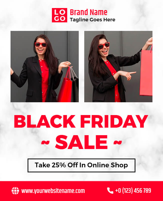 Fashion Black Friday Poster template