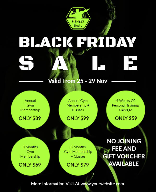 Gift Card Promo Black Friday Poster