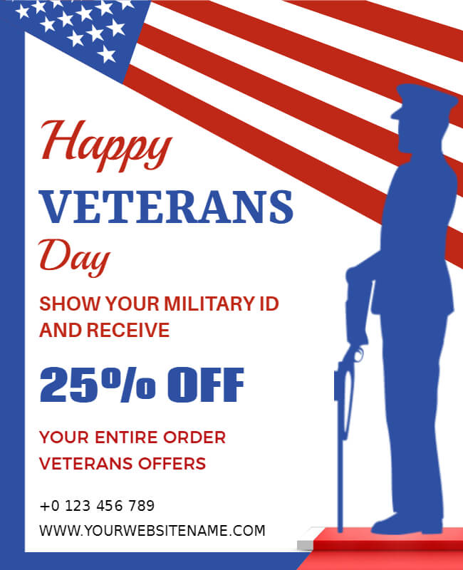 Happy Veterans Day Poster
