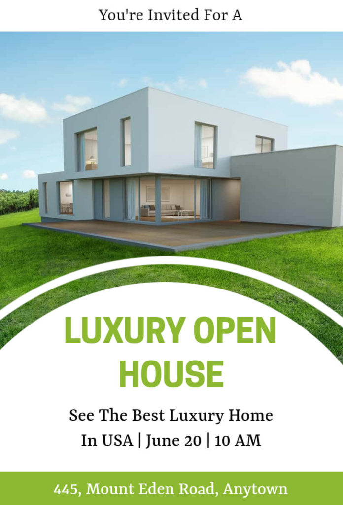 Luxury Invitation to Open House