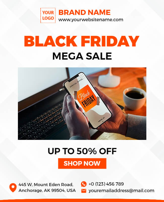 Mega Sale Black Friday Poster