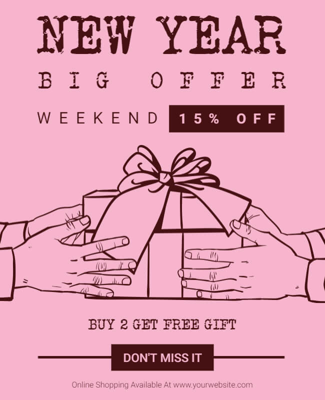 New Year Offer Poster