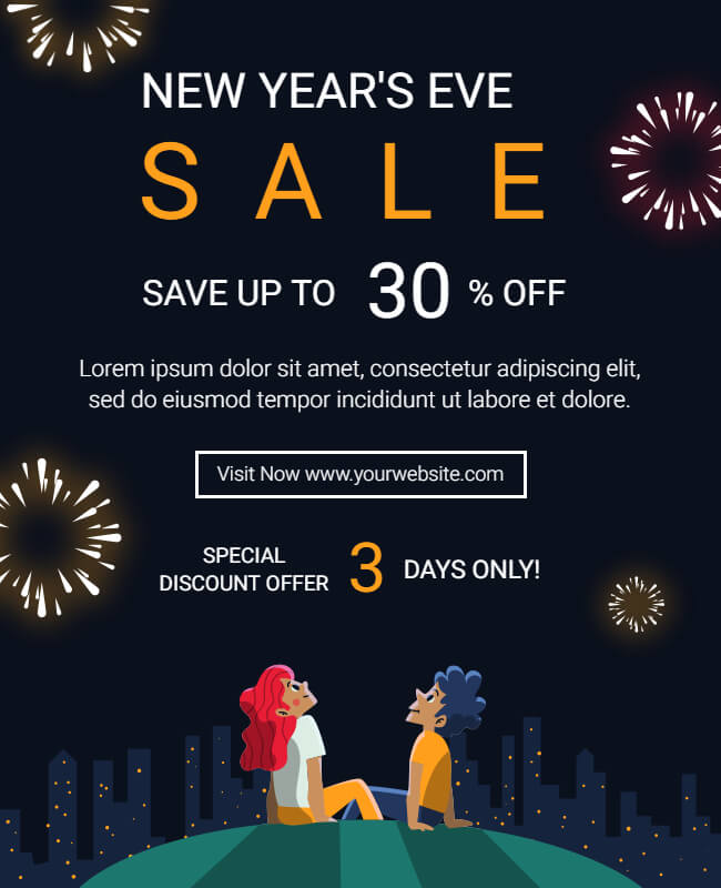 New Year Sale Poster ideas