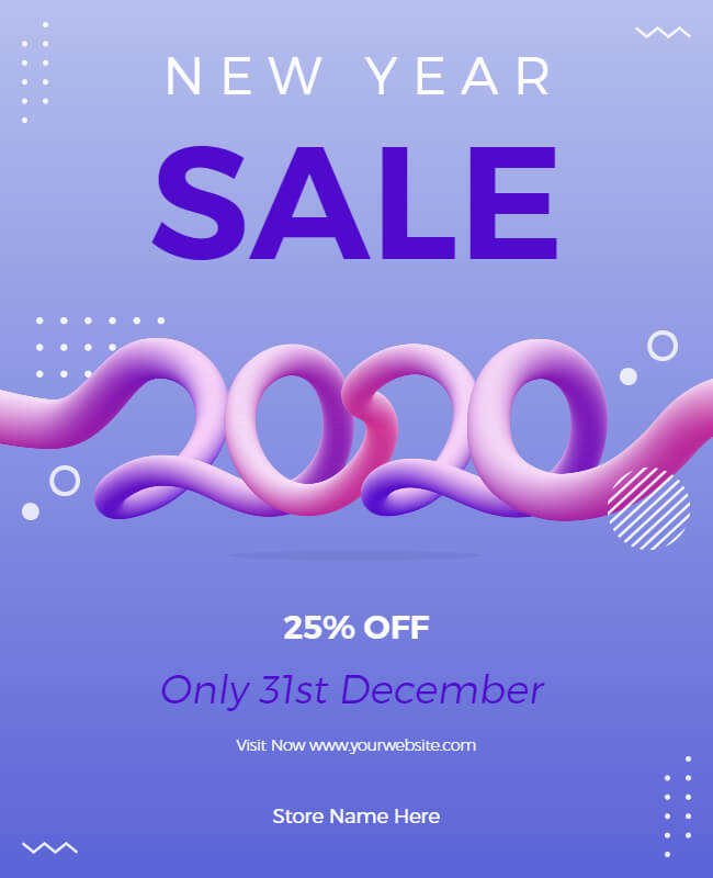 New Year Sale Poster