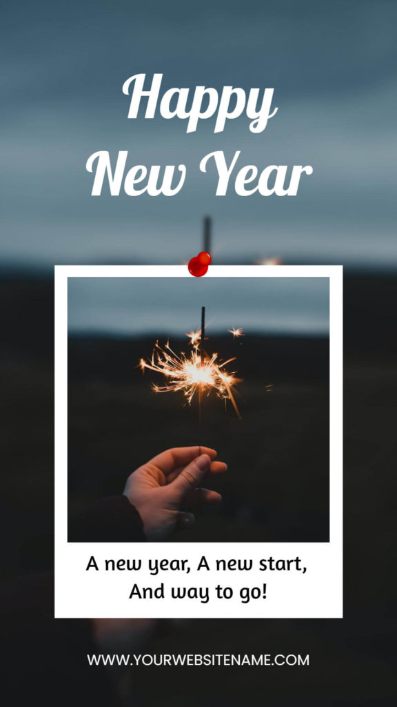 New Year Wishes Instagram Story Template
