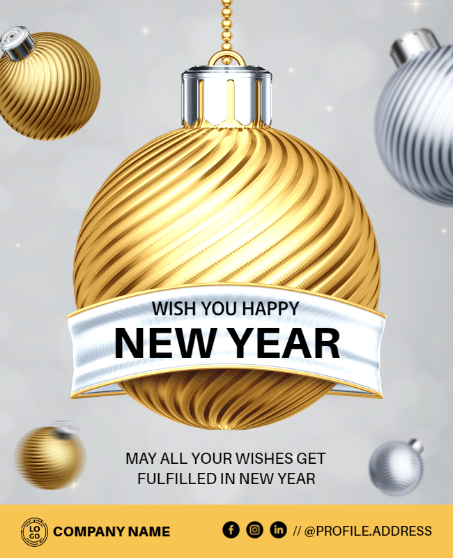 New Year Wishes Poster