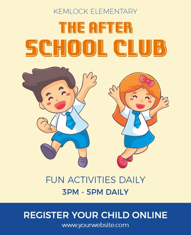 School Club Flyer