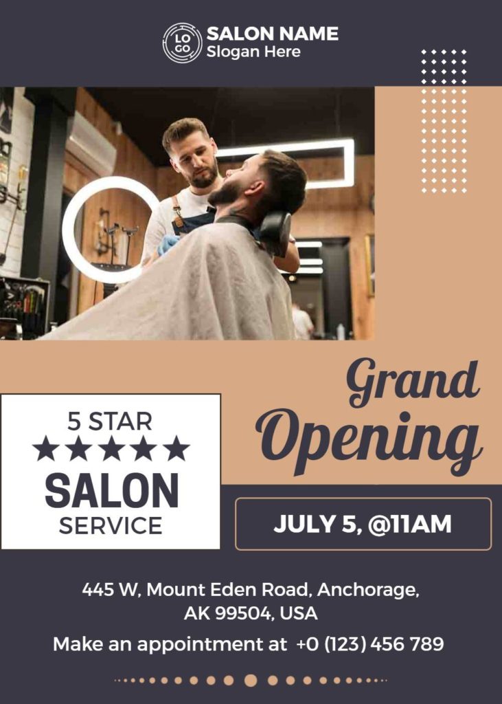 Salon Grand Opening Flyer