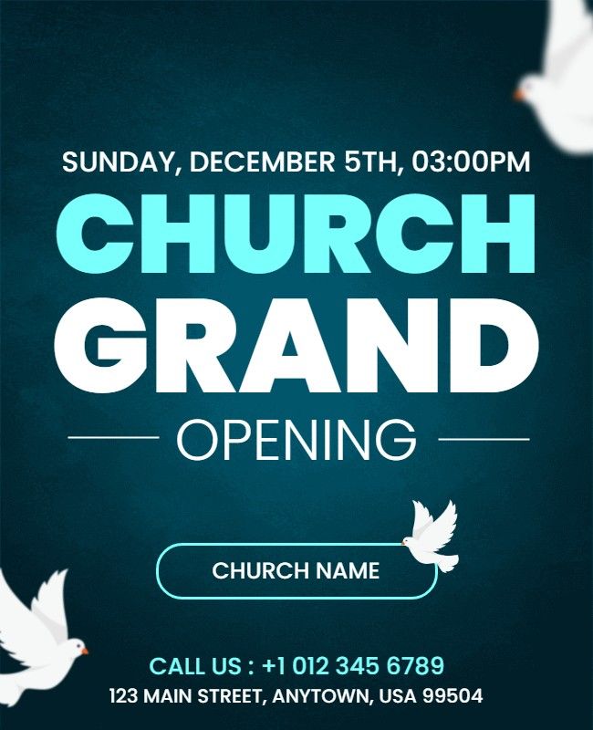 Church Grand Opening Flyer