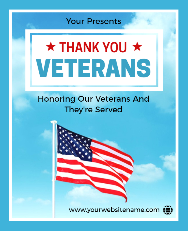 Veterans Day Holiday Flyer