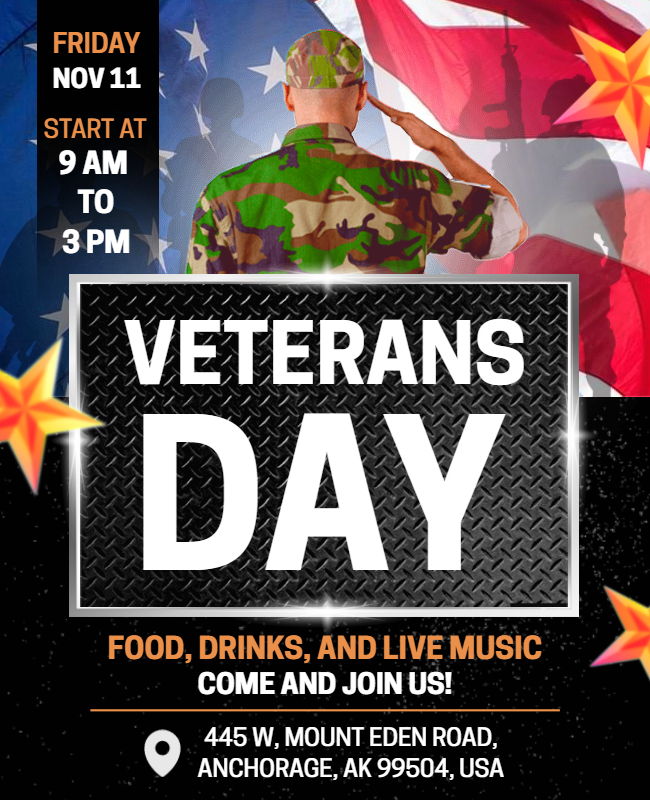 Veterans Day Weekend Flyer