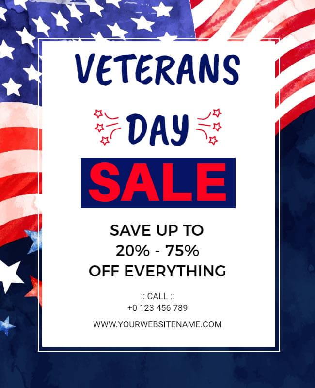 Veterans Day Sale