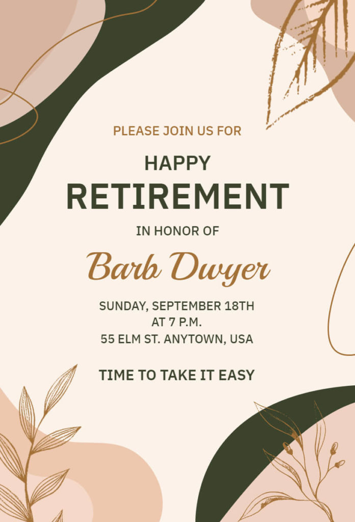 Retirement Party Invitation Ideas