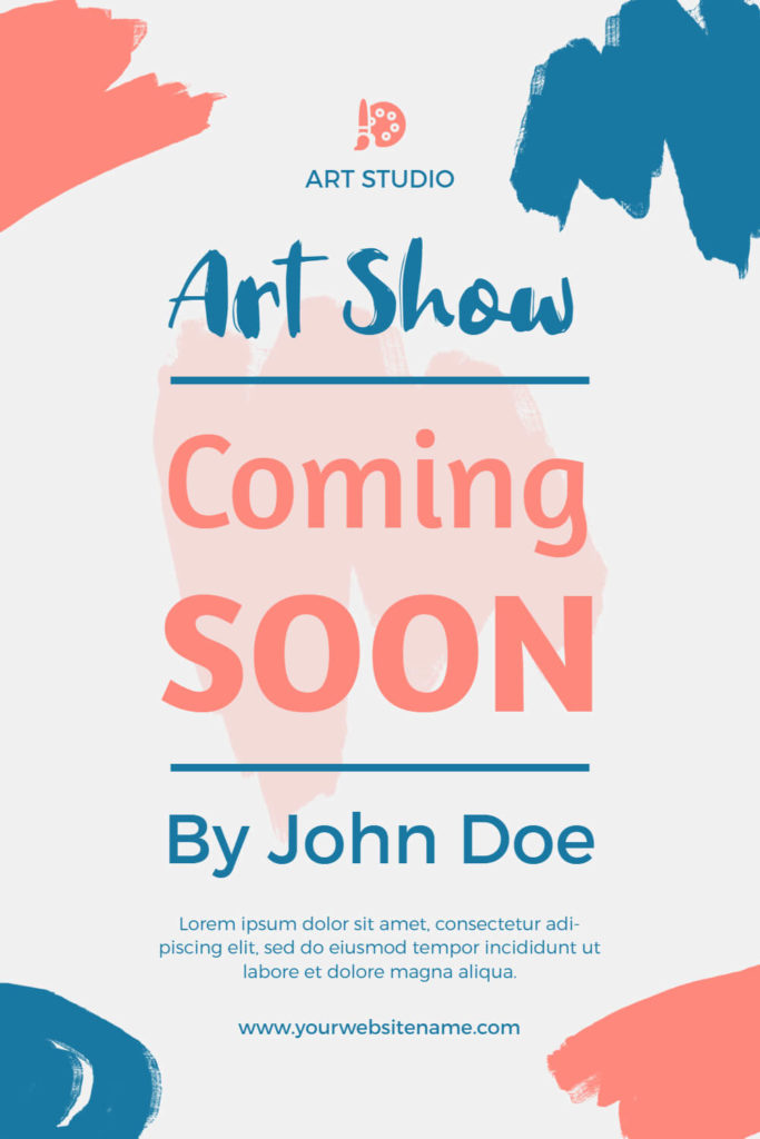 art show flyer template
