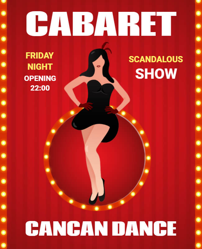 Cabaret Dance Show Poster