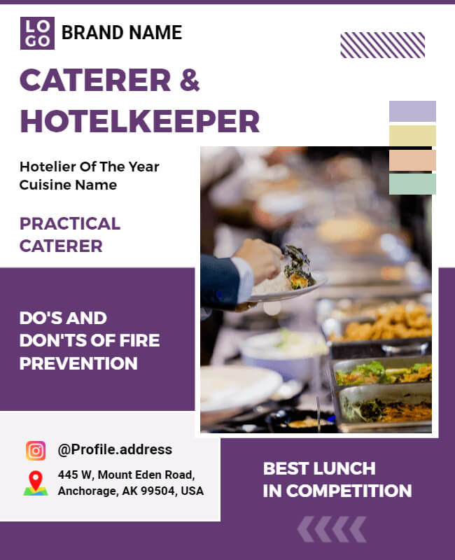 Caterer Food Poster